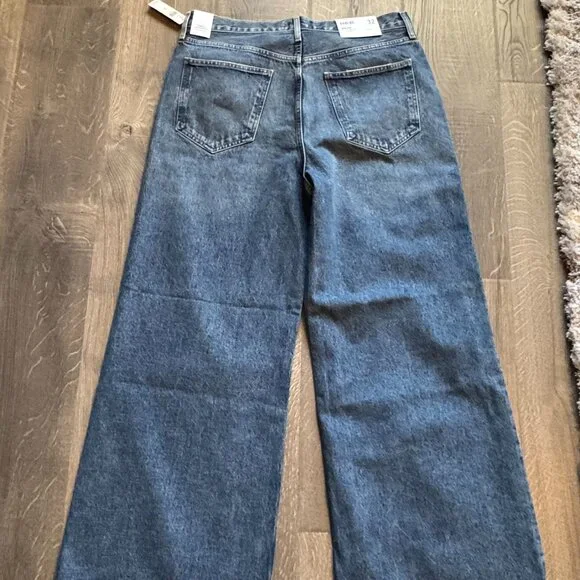 NWT Agolde Dame High Rise Wide Leg Jeans 32 - Picture 5 of 6